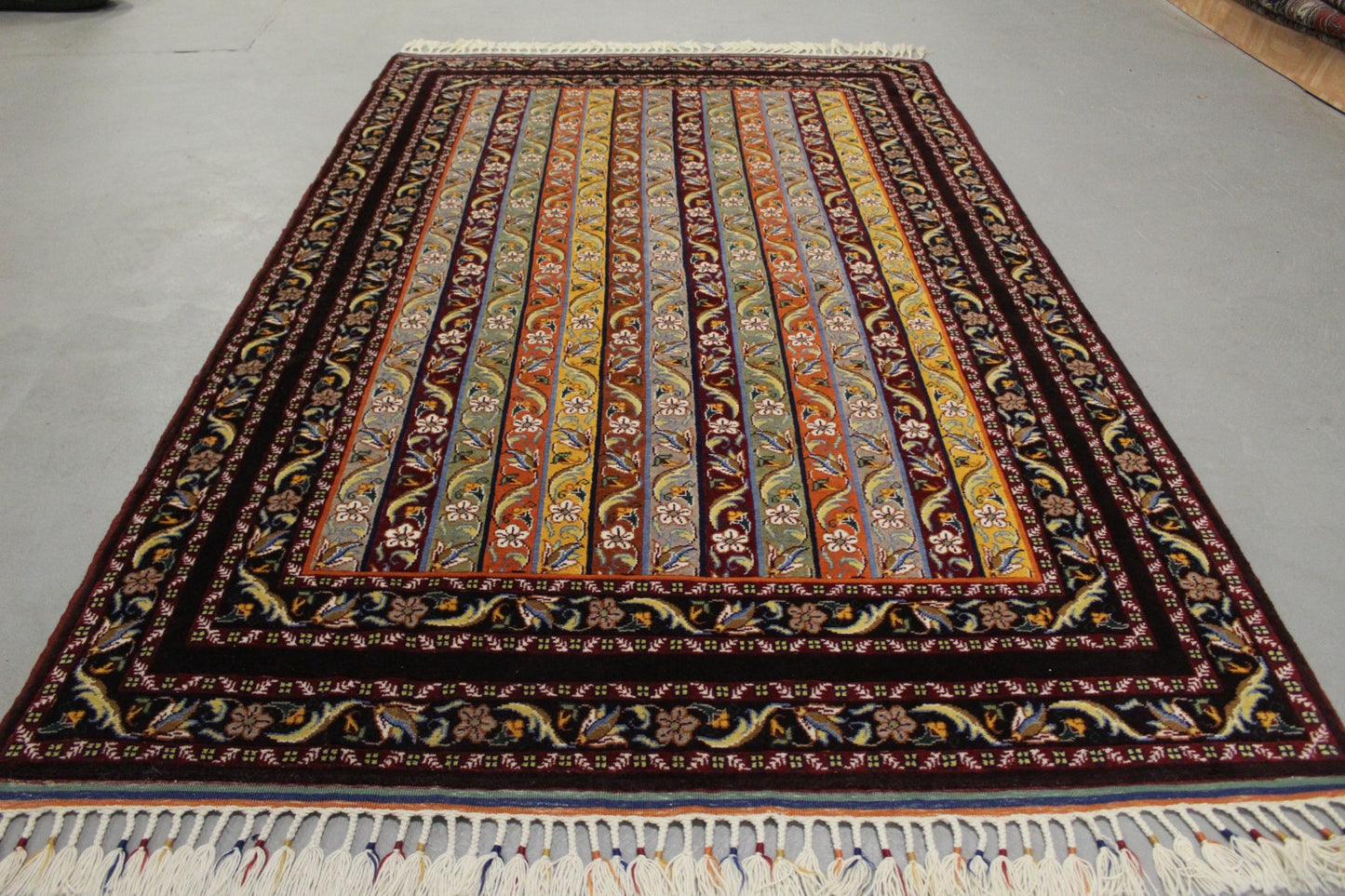 Antik handgeknüpfter Türkisch Teppich 255 x 155 cm top zustand perfekt