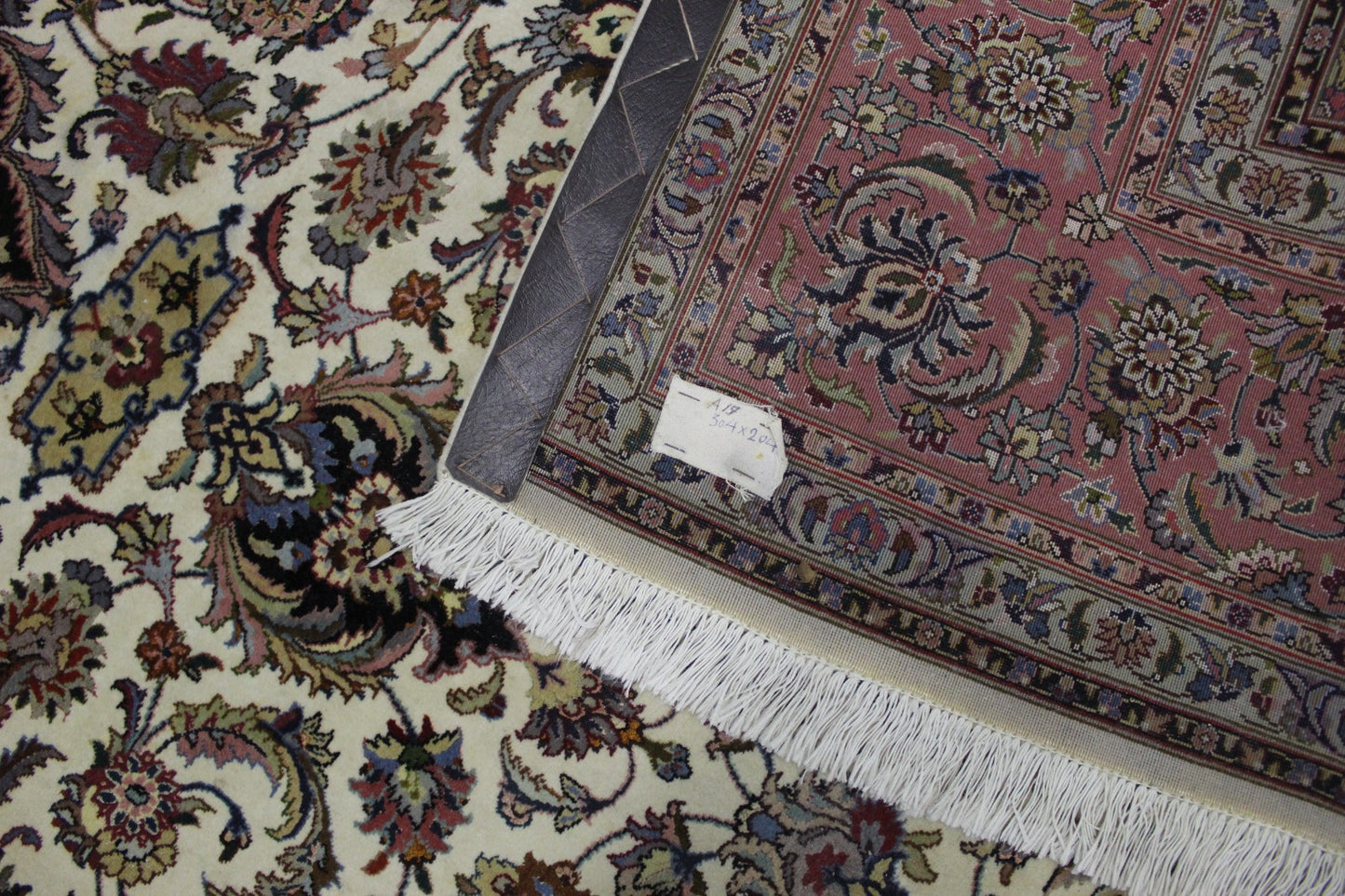 Antik handgeknüpfter Perser Tabriz Teppich 304 x 204 cm perfekt
