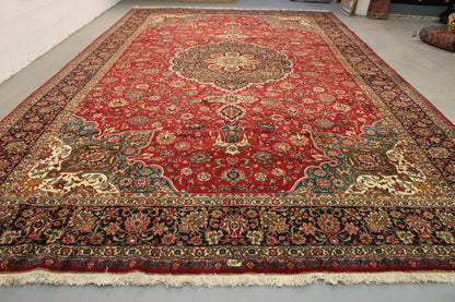 Antik Handgeknüpfter persische Tabriz Teppich 630 x 375 cm top zustand