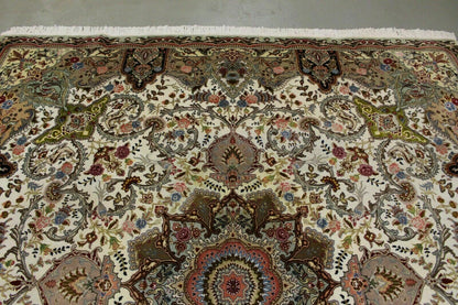 Antik handgeknüpfter persische Täbris Teppich 250 x 250 cm top zustand