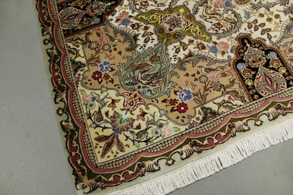 Antik handgeknüpfter persische Täbris Teppich 250 x 250 cm top zustand