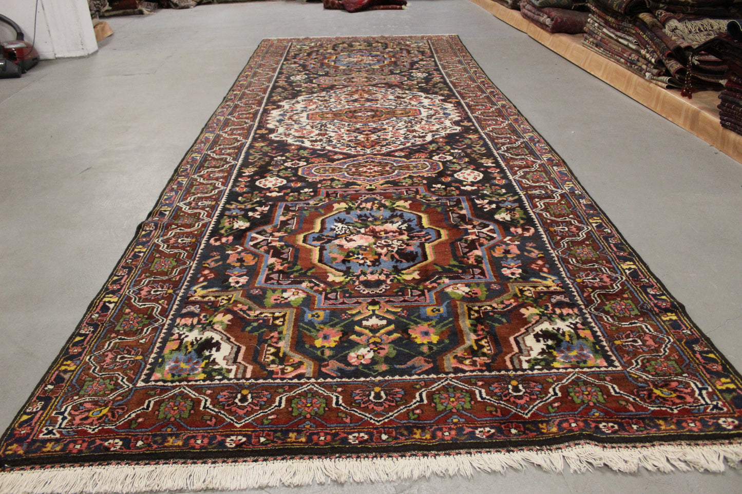 Antike Handgeknüpfter alte Perser Natur Farbe Teppich 475 x 175 cm top zustand