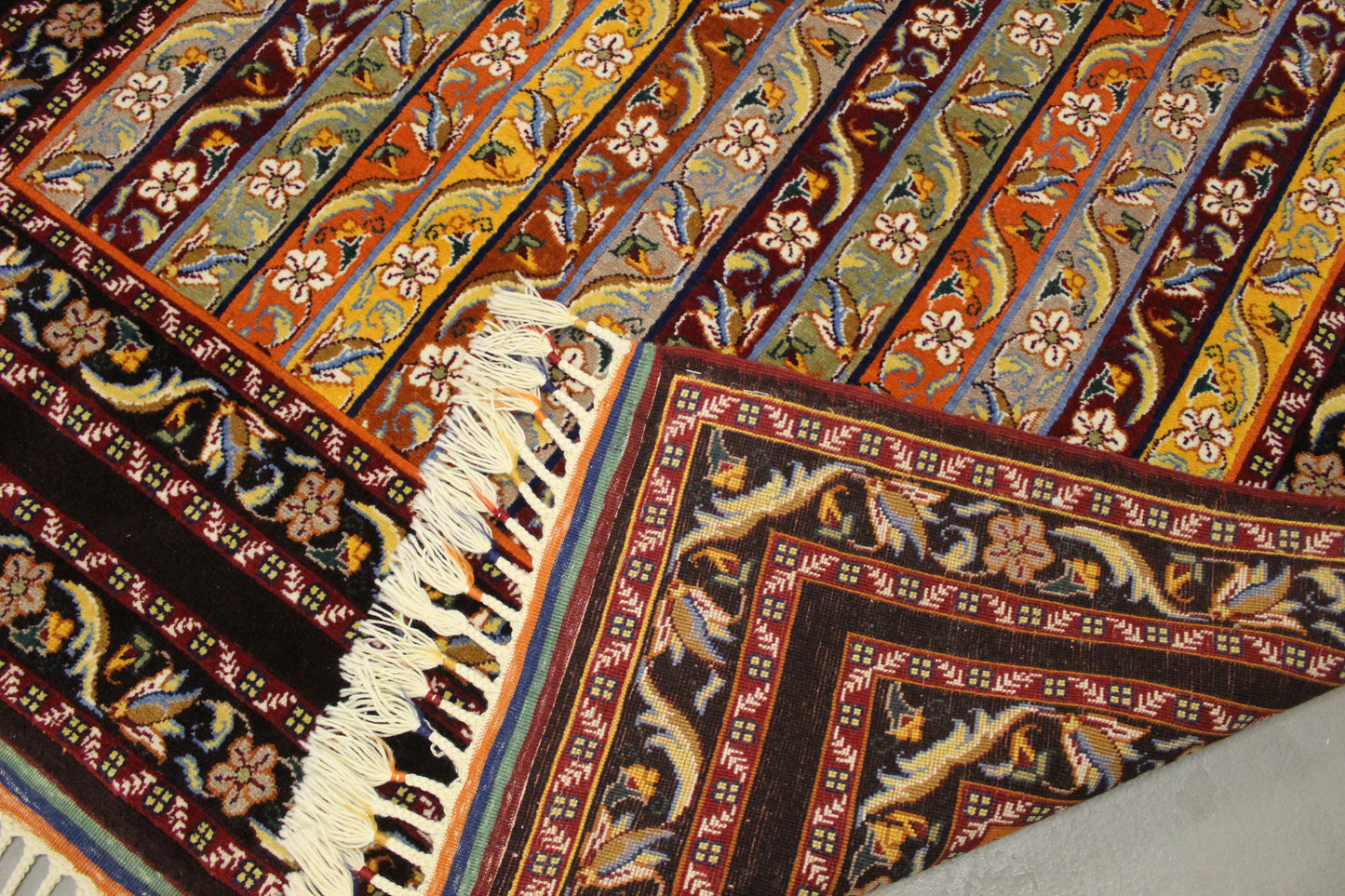 Antik handgeknüpfter Türkisch Teppich 255 x 155 cm top zustand perfekt