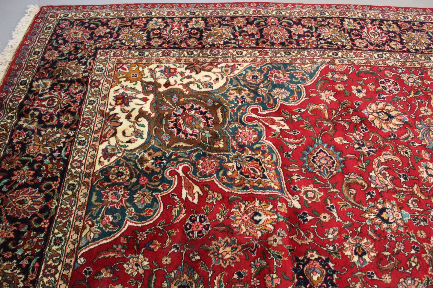 Antik Handgeknüpfter persische Tabriz Teppich 630 x 375 cm top zustand