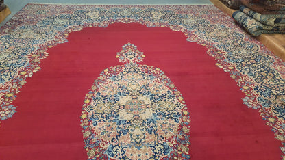 Antik handgeknüpfter persische kerman Teppich 620 x 385 cm top zustand perfekt