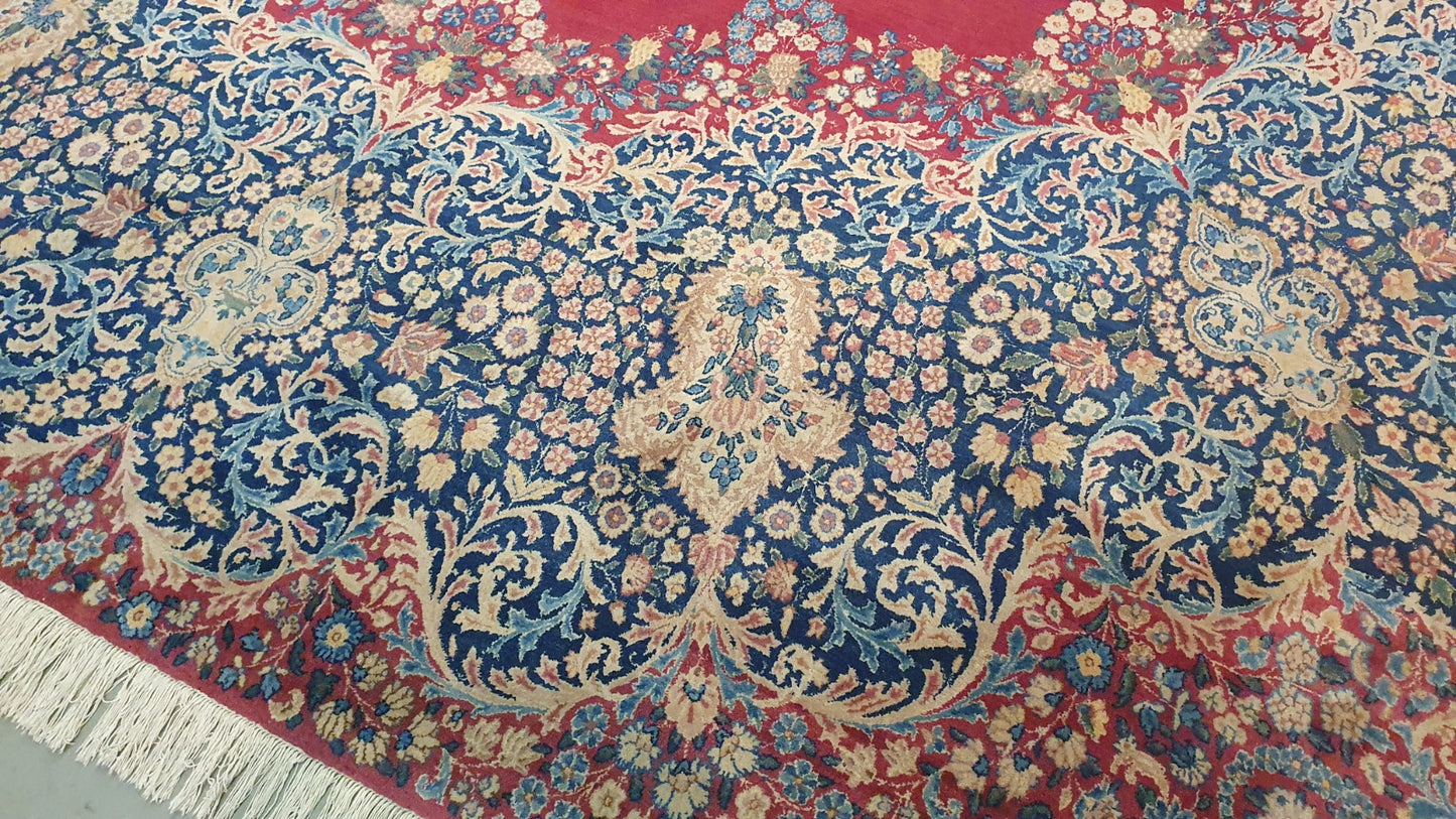 Antik handgeknüpfter persische kerman Teppich 620 x 385 cm top zustand perfekt