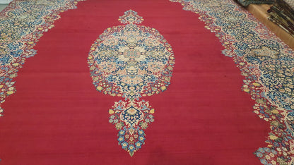 Antik handgeknüpfter persische kerman Teppich 620 x 385 cm top zustand perfekt