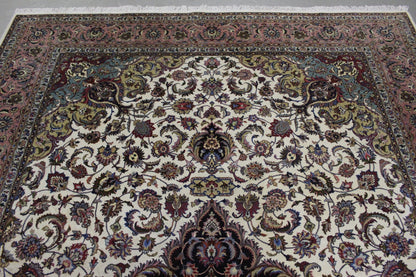Antik handgeknüpfter Perser Tabriz Teppich 304 x 204 cm perfekt