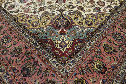Antik handgeknüpfter Perser Tabriz Teppich 304 x 204 cm perfekt