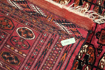 Antik Turkmenische Teppich Teke Seide auf Schurwolle 180 x 160 cm top zustand