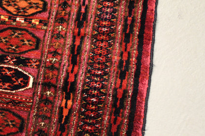 Antik Turkmenische Teppich Teke Seide auf Schurwolle 180 x 160 cm top zustand